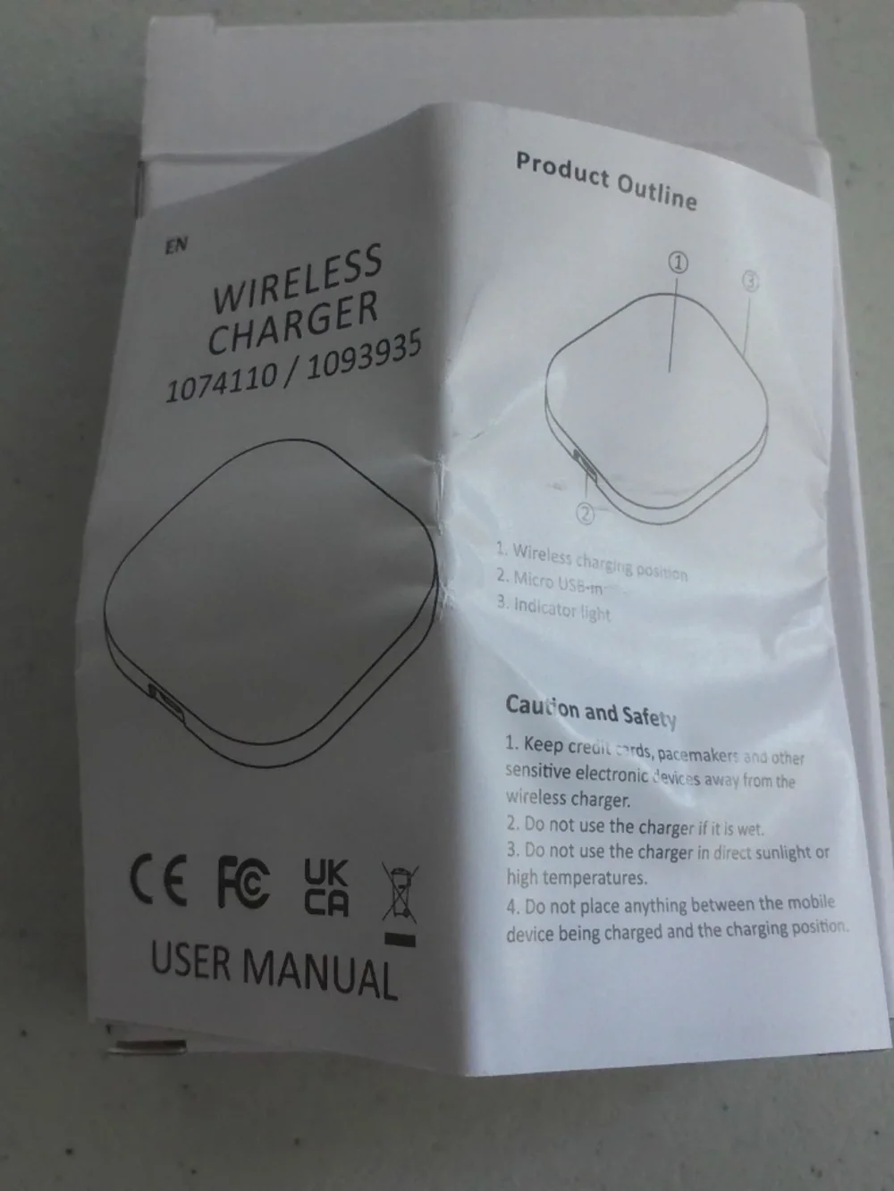 WIRELESS CHARGER 1074110/1093935